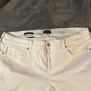 NYDJ, 18W, Marilyn Straight White Jean.